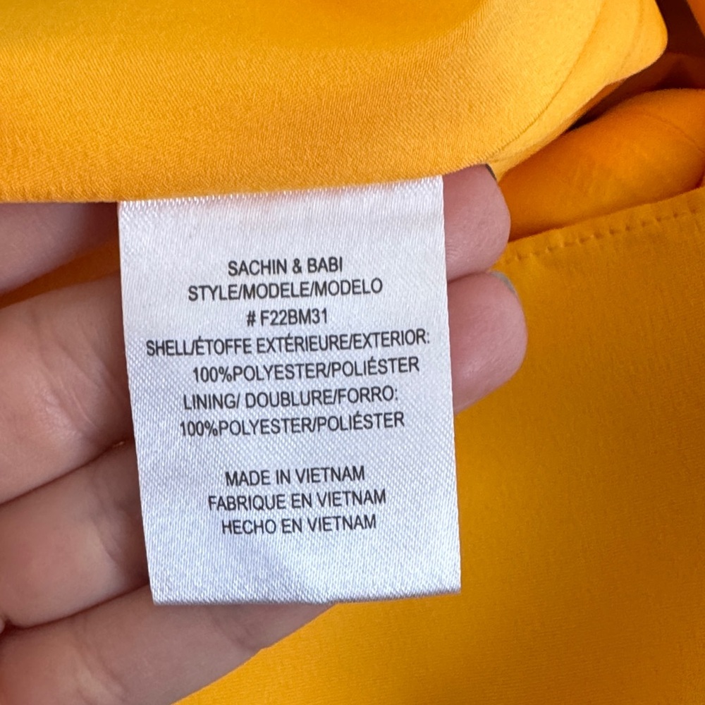 Sachin + Babi Yellow Midi Dress - Picture 9 of 10